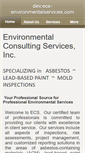 Mobile Screenshot of ecs-environmentalservices.com