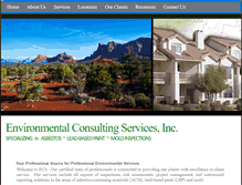 Tablet Screenshot of ecs-environmentalservices.com